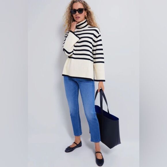 MOTHER Lhasa Love The Mid Rise Rider Ankle Cropped Straight Jeans, Size 27 - Picture 1 of 15